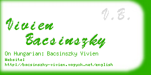 vivien bacsinszky business card